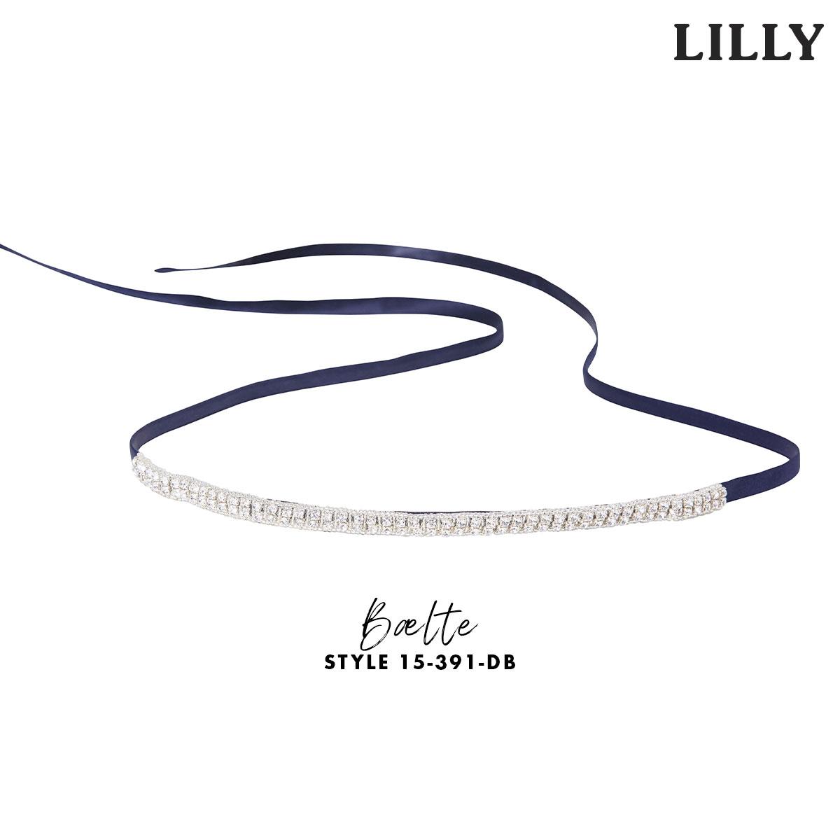 Glimmer bælte i mørkeblå