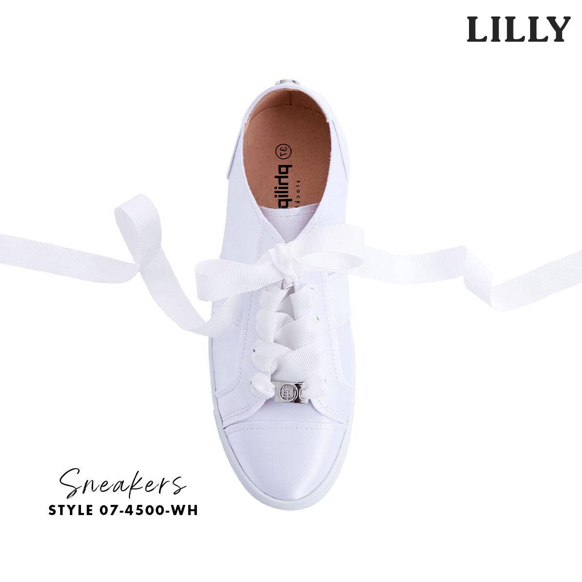 Cool hvide satin sneakers